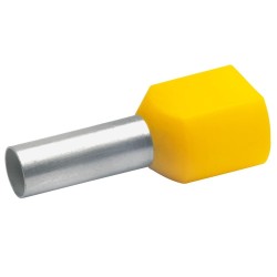 Solar Adereindhuls geisoleerd geel 2x6mm2 per 100 stuks