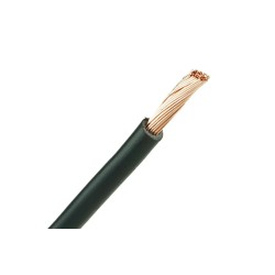 Aansluitdraad 6 mm² zwart per meter