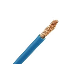 Aansluitdraad 6 mm² blauw per meter