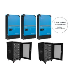 3 fase pakket 24Kva - 61kwh MultiPlus-II 8000VA